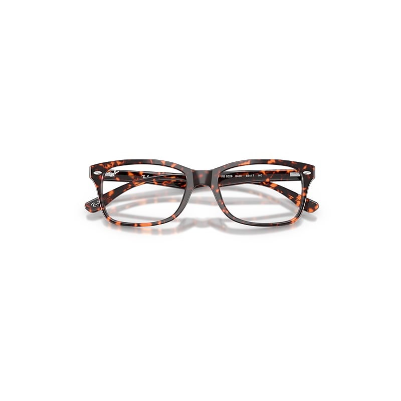 Ray Ban Rb5228 Optics Eyeglasses Havana Red Turtle Frame Clear Lenses Polarized 53-17