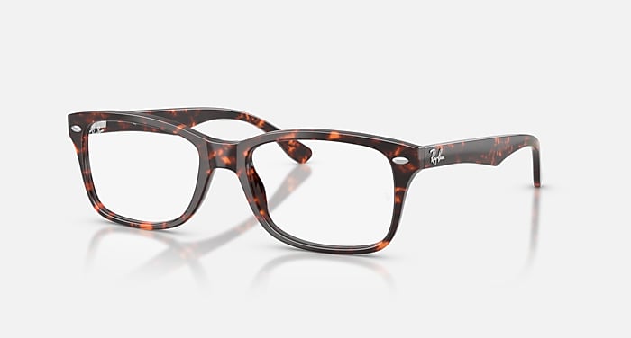 RB5228 OPTICS Eyeglasses with Havana Red Tortoiseshell Frame