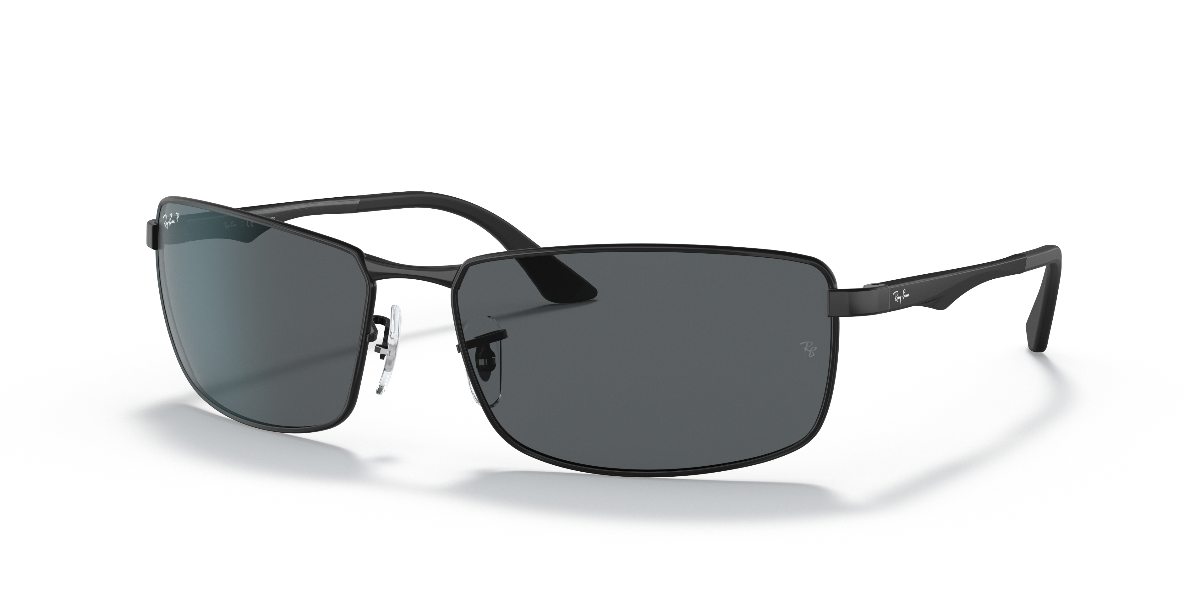 RB3498 Matte Black Frame Grey Lenses 61-17