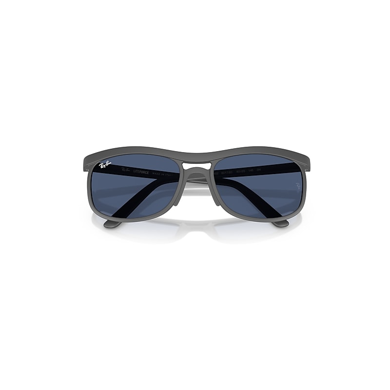 Ray Ban Rb4452 Liteforce Sunglasses Sand Grey Frame Blue Lenses 59-20 In Sand Grey