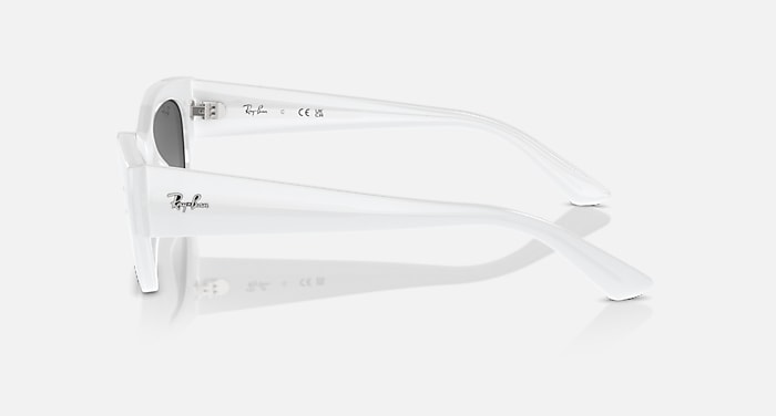 ZENA BIO-BASED Sunglasses in White Snow and Grey RB4430 Ray