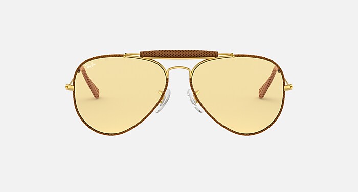 AVIATOR CRAFT Sunglasses in Light Brown and Yellow  display picture 1