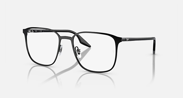 Ray-Ban Eyeglasses Unisex Rb6512 Optics Prescription - Black Frame Clear Lenses 54-19 Polarized