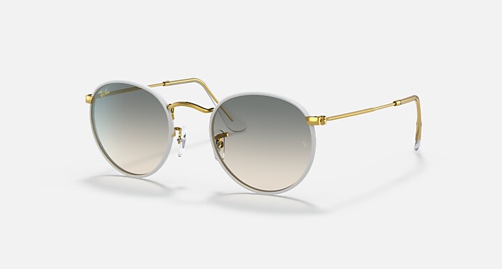 Ray-Ban Sunglass ROUND METAL FULL COLOR LEGEND Grey with Light Grey Gradient Gradient lens