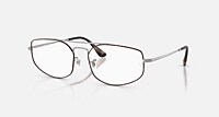 RayBan 哑光银色上点缀哑光哈瓦那; 哑光银色 null