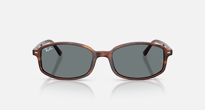 Ray-Ban Sunglasses Unisex Sam - Striped Havana Frame Blue Lenses 54-19