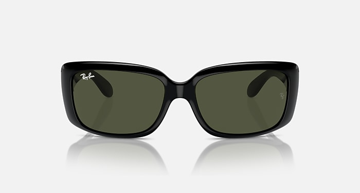 Ray-Ban Rb4389 Sunglasses Black Frame Green Lenses 58-17