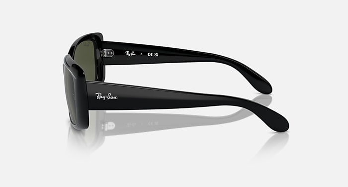 Ray-Ban Rb4389 Sunglasses Black Frame Green Lenses 58-17