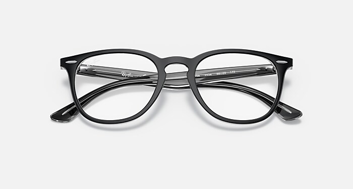 RB7159 OPTICS Eyeglasses with Black On Transparent Frame