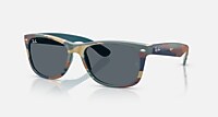 Ray-Ban Sunglasses New Wayfarer Classic Black Frame Green Lenses