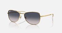 RayBan Arista 金 蓝色 渐变