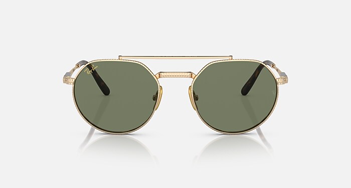 JACK II TITANIUM Sunglasses in Arista Gold and Green  display picture 1