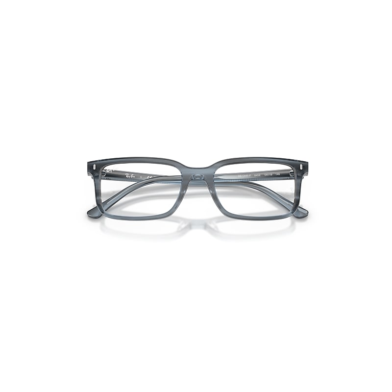 Ray Ban Rb5445 Optics Eyeglasses Striped Blue Frame Clear Lenses Polarized 54-19 In Blue