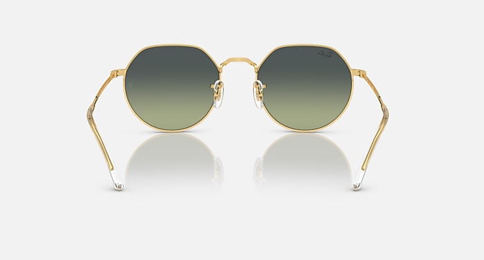 Ray-Ban Sunglasses Unisex Jack - Gold Frame Green Lenses 53-20