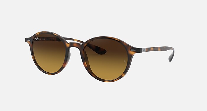 ROUND LITEFORCE Sunglasses in Havana and Brown Gradient  display picture 1