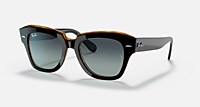 Ray-Ban Sunglasses Unisex State Street - Black Frame Clear Lenses 49-20