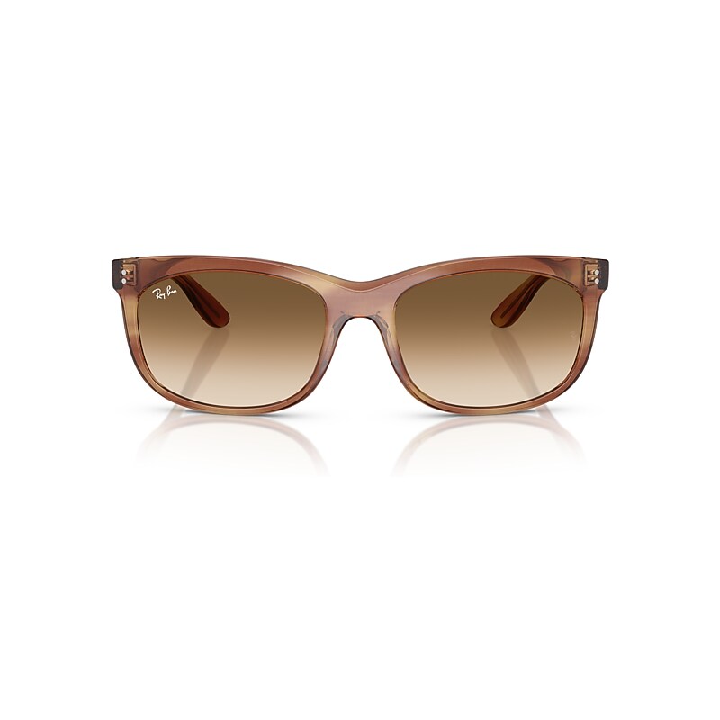 Ray Ban Balorette Sonnenbrillen Braun Gestreift Fassung Braun Glas 60-19 In Striped Brown