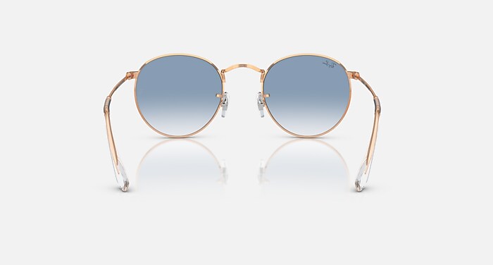 Ray-Ban Sunglasses Man Round Metal - Arista Gold Frame Green Lenses 50-21