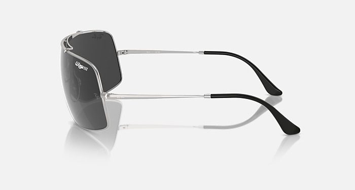 Ray-Ban Wings IIi Sunglasses Silver Frame Grey Lenses 01-36