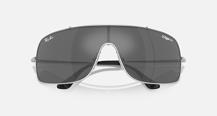 Ray-Ban Wings IIi Sunglasses Silver Frame Grey Lenses 01-36