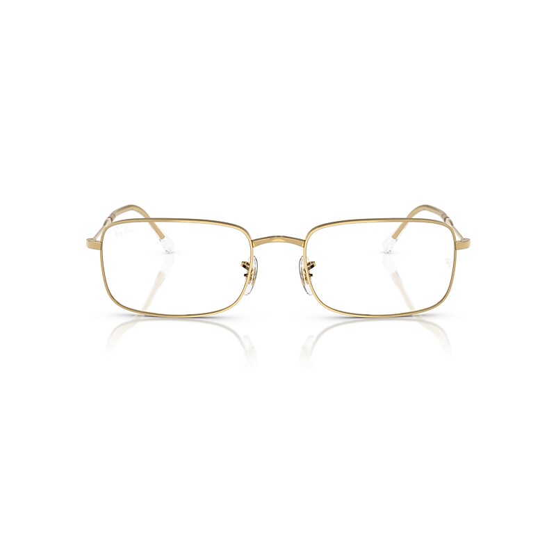 Ray Ban Rb3746v Optics Eyeglasses Arista Gold Frame Clear Lenses Polarized 54-20 In Arista Gold