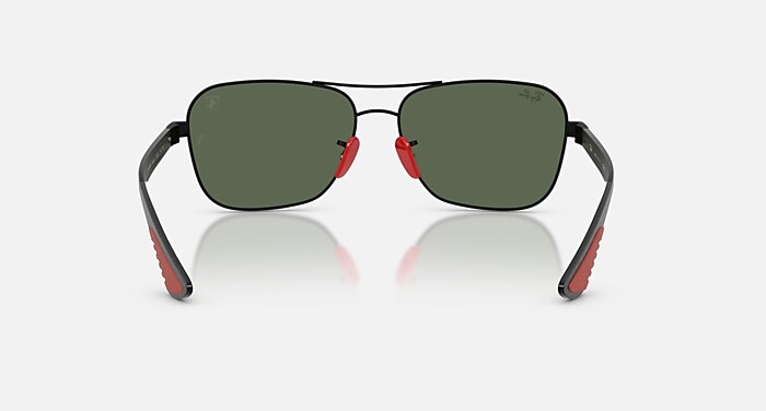 Ray-Ban Sunglasses Unisex Rb8336m Scuderia Ferrari Collection - Dark Carbon Frame Grey Lenses 58-15
