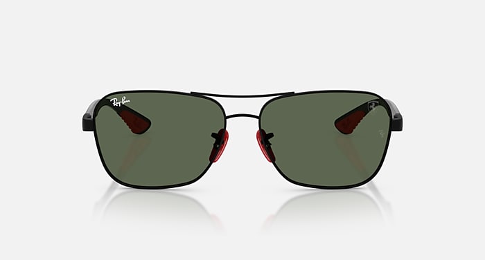 Ray-Ban Sunglasses Unisex Rb8336m Scuderia Ferrari Collection - Dark Carbon Frame Grey Lenses 58-15