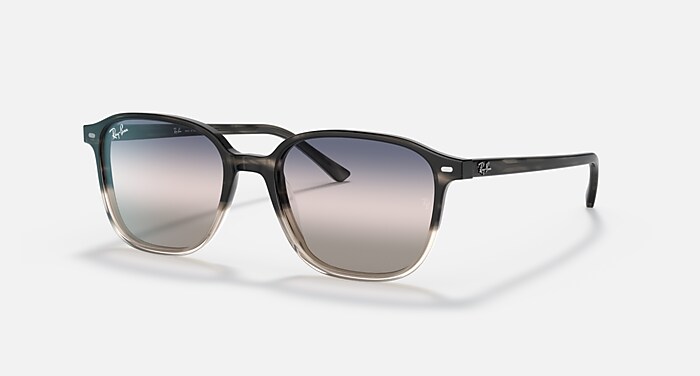 LEONARD BI-GRADIENT Sunglasses in Grey Havana and Pink/Blue 