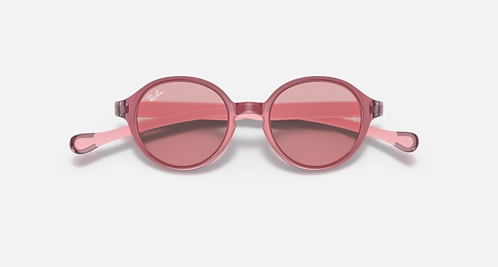 麗子 RB9070S KIDS Sunglasses in Transparent Grey and Grey Mirror