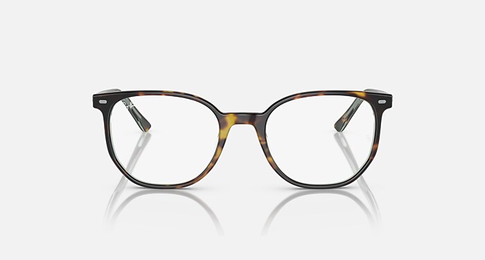 Ray-Ban Eyeglasses Unisex Elliot Optics Prescription - Black Frame Clear Lenses 50-19 Polarized