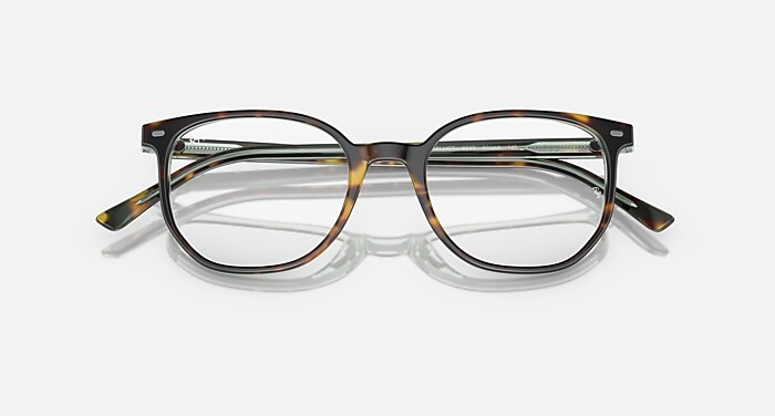 Ray-Ban Eyeglasses Unisex Elliot Optics Prescription - Black Frame Clear Lenses 50-19 Polarized