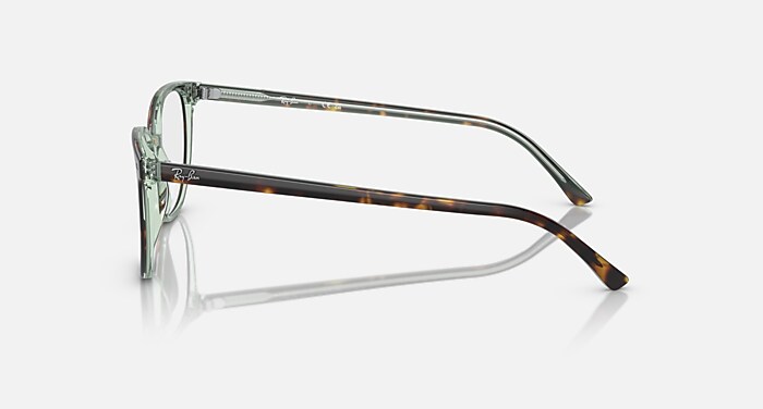 Ray-Ban Eyeglasses Unisex Elliot Optics Prescription - Black Frame Clear Lenses 50-19 Polarized