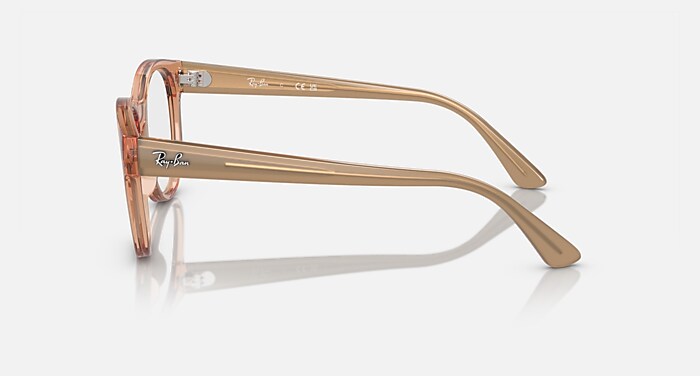RB7227 OPTICS Eyeglasses with Transparent Light Brown Frame