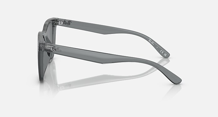 Ray-Ban Sunglasses Unisex Rb4391d - Transparent Grey Frame Grey Lenses 65-18