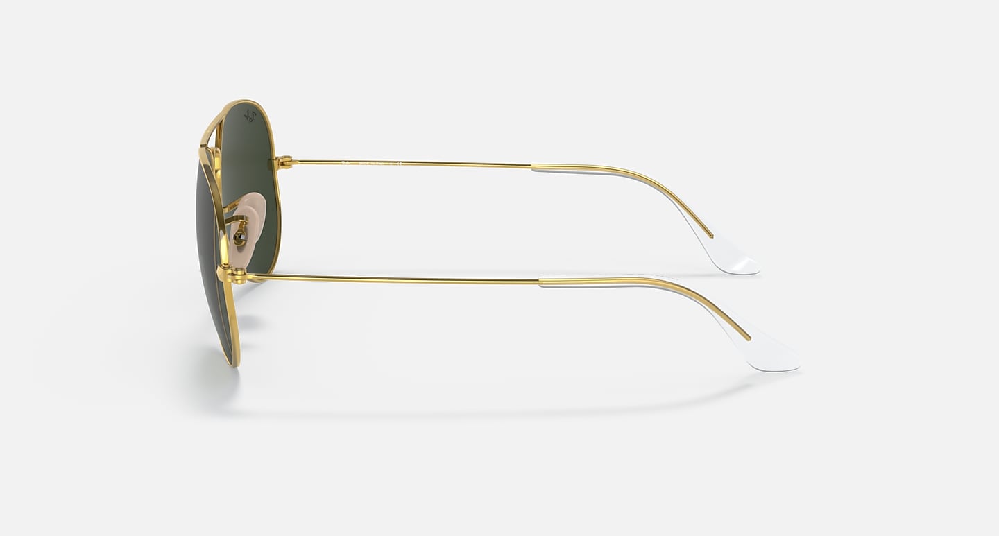 Ray-Ban Sunglasses Aviator | Aviation Collection Gold Frame Green Lenses