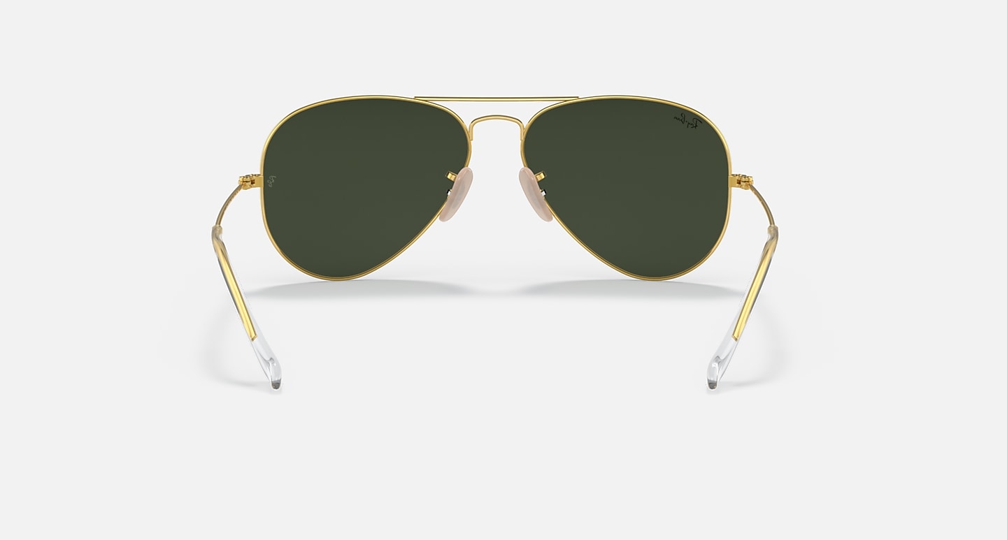 Ray-Ban Sunglasses Aviator | Aviation Collection Gold Frame Green Lenses