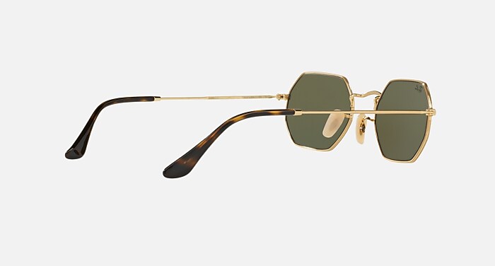 OCTAGONAL FLASH LENSES Sunglasses in Gold and Silver Flash