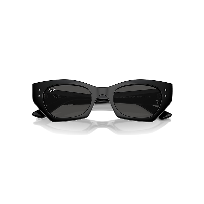 Ray-Ban Zena Bio-based Sunglasses Black Frame Grey Lenses 52-22