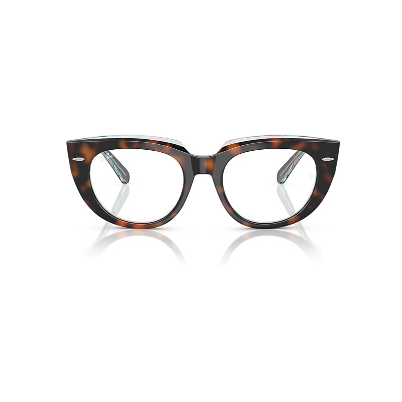 Ray Ban Doreen Optics Eyeglasses Dark Havana On Multicolor Frame Clear Lenses Polarized 50-19 In Dark Havana On Multicolor