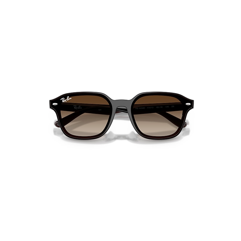 RB4458D Sunglasses in Transparent Dark Brown and Gradient Brown