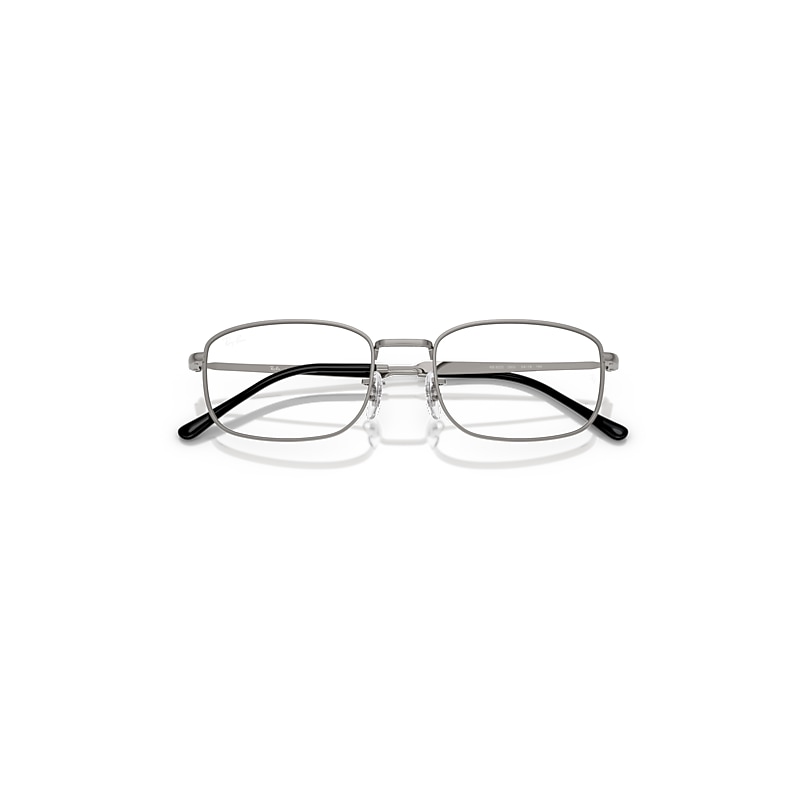 Ray Ban Rb6533 Optics Eyeglasses Gunmetal Frame Clear Lenses Polarized 54-19 In Gunmetal