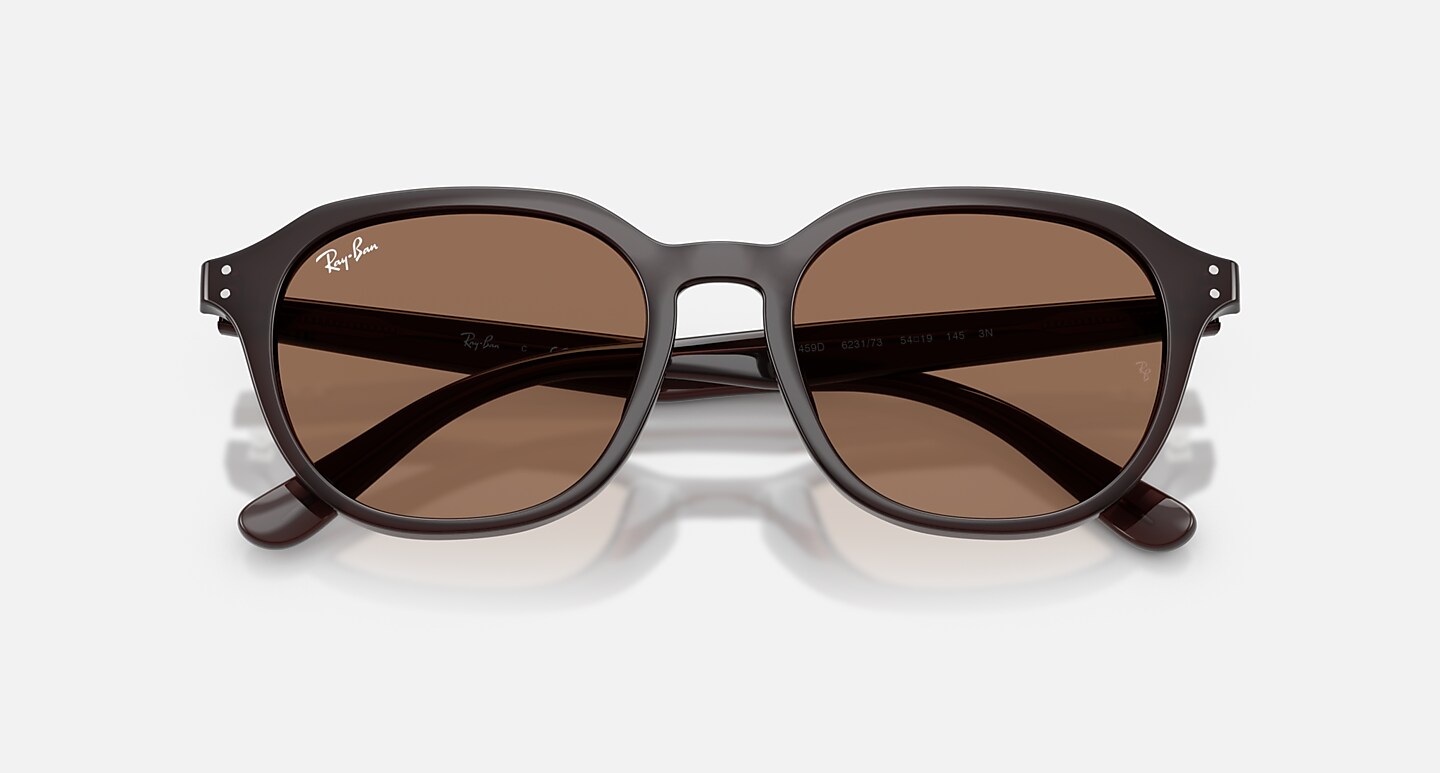 Ray-Ban Sunglasses Unisex Rb4459d - Opal Brown Frame Brown Lenses 54-19
