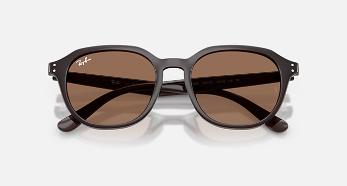 Ray-Ban Sunglasses Unisex Rb4459d - Opal Brown Frame Brown Lenses 54-19