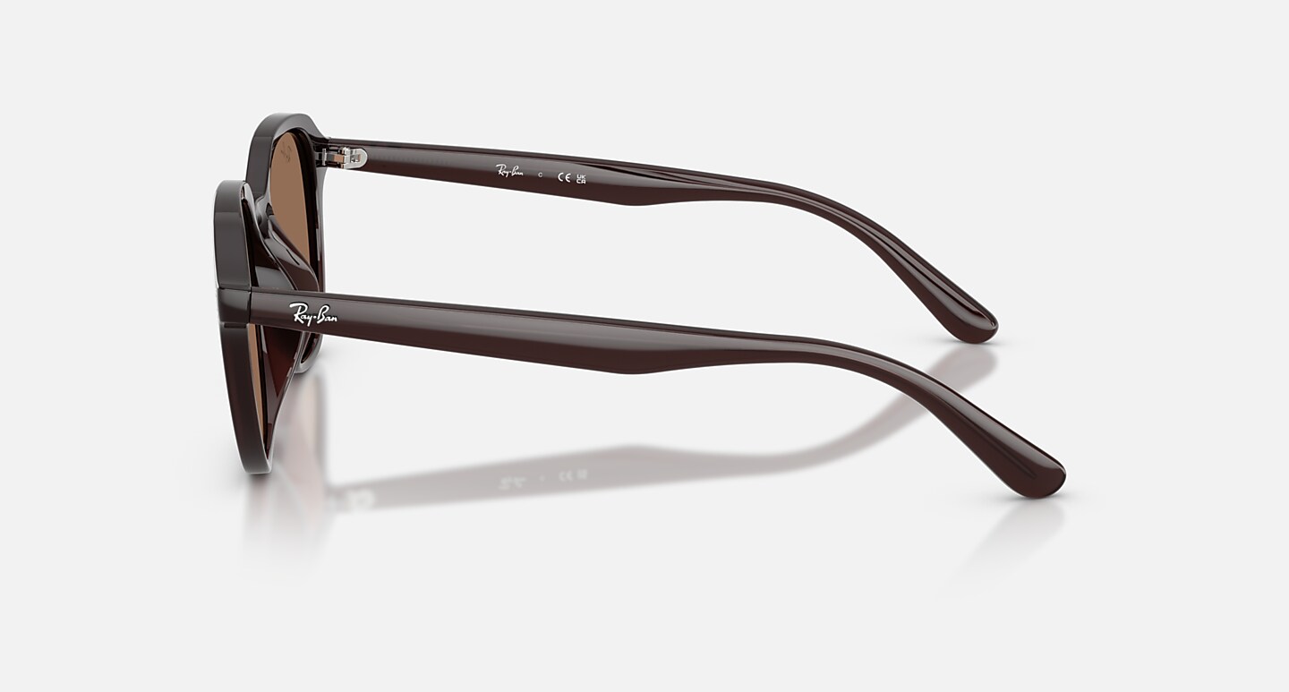 Ray-Ban Sunglasses Unisex Rb4459d - Opal Brown Frame Brown Lenses 54-19