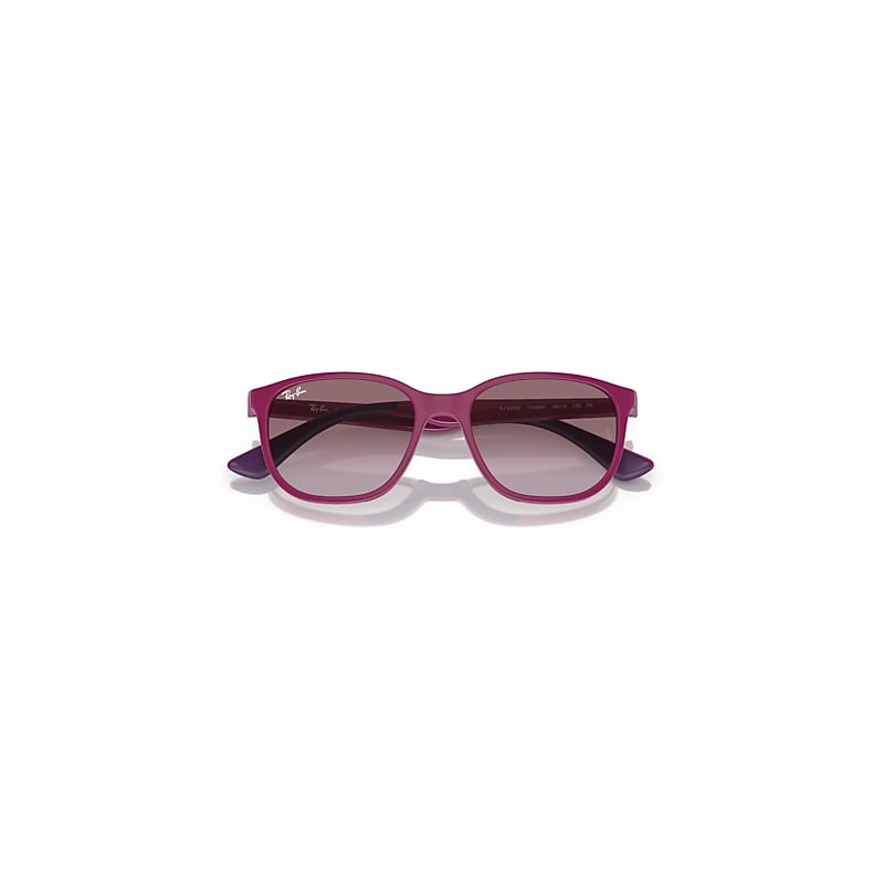 Ray-Ban Rb9078s Kids Bio-based Sunglasses Fuchsia On Violet Frame Violet Lenses 48-16