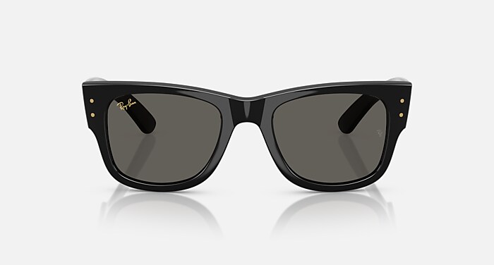 Ray-Ban A$AP Rocky Sunglasses Unisex Mega Wayfarer Blacked Out Collection - Black Frame Grey Lenses 52-21