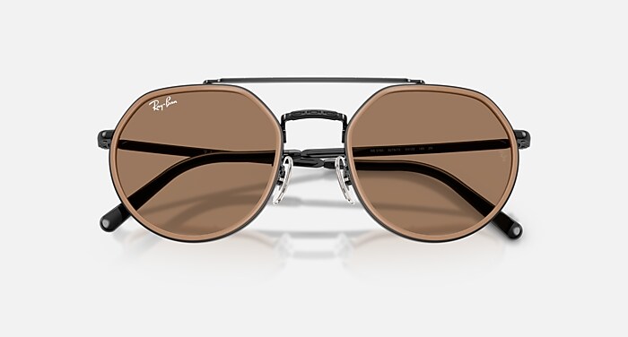 Ray-Ban Black Frame Brown Lens Sunglasses with Brown Case and Booklets RB4473D Sunglasses in Dark Brown and Dark Brown Polarized  main image 4