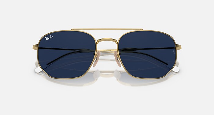 RB3707 TRANSITIONS® Sunglasses in Arista Gold and Clear/Blue