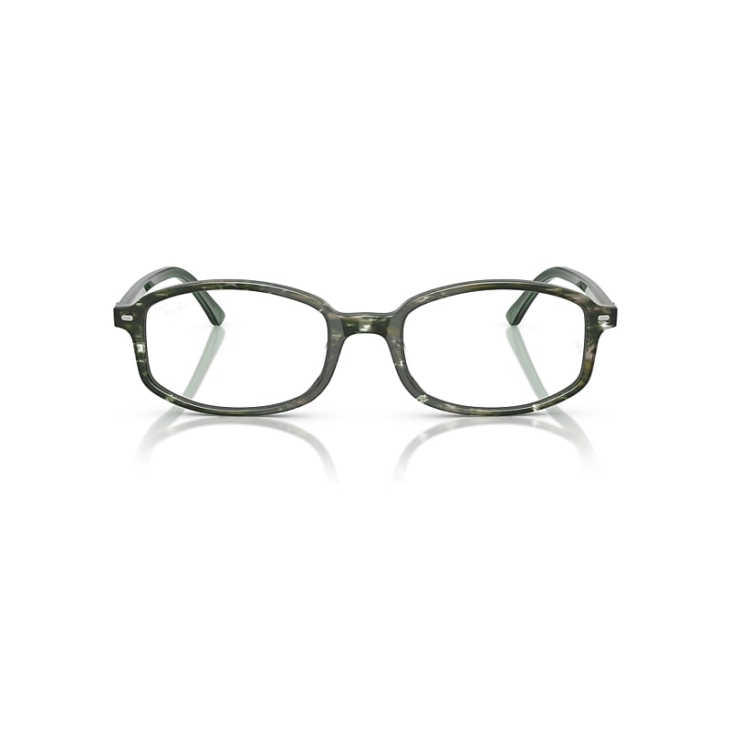 Ray Ban Sam Optics Eyeglasses Transparent Green Frame Clear Lenses Polarized 54-19 In Transparent Green