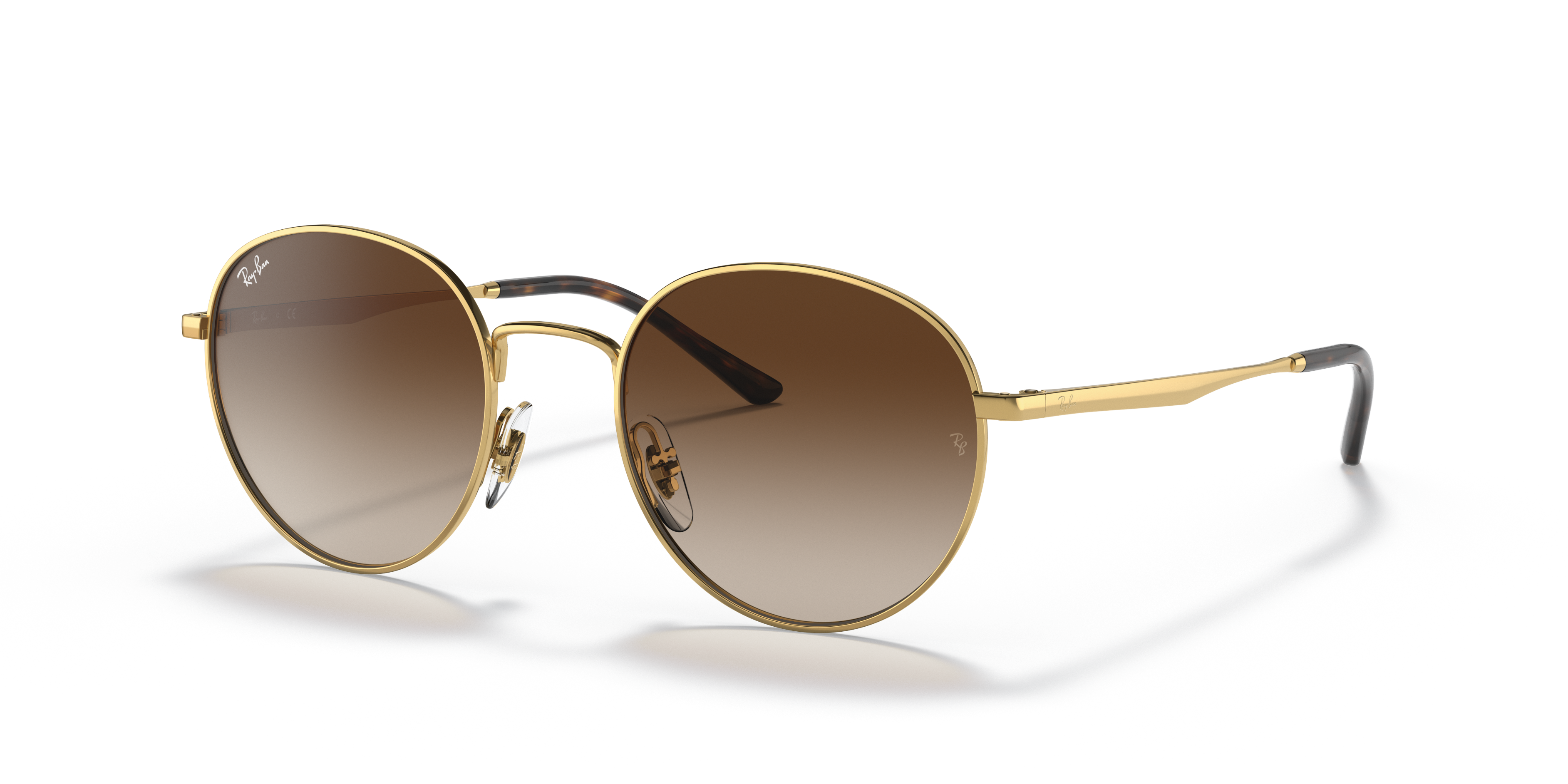 RB3681 Polished Arista Gold Frame Brown Gradient Lenses 50-20